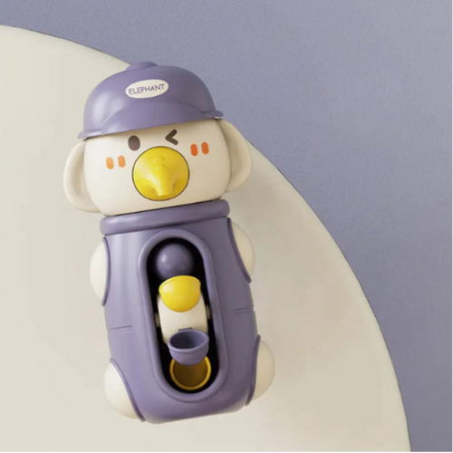 Baby Bath Toys – Cute Duck & Elephant Waterwheel with Suction Cup