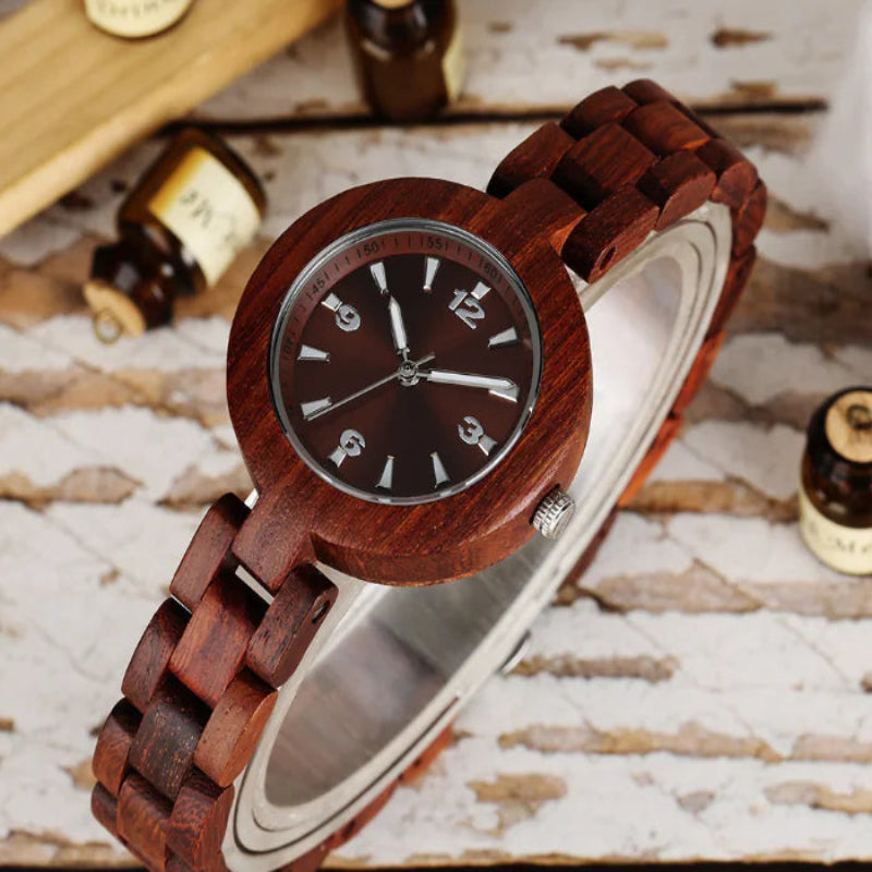 Wooden Quartz Watch for Women - Wood Timepiece
