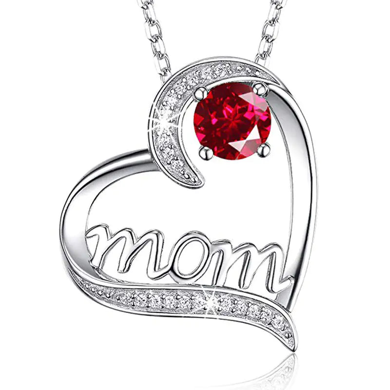 Mom Heart Necklace