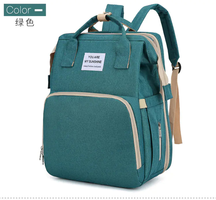 Portable Folding Bed Diaper Bag with Large Capacity