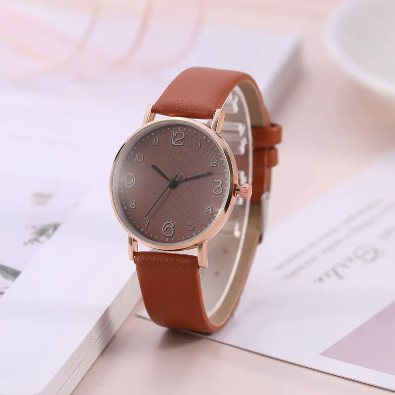 Khorasan Fashion Simple Quartz Watch for Women