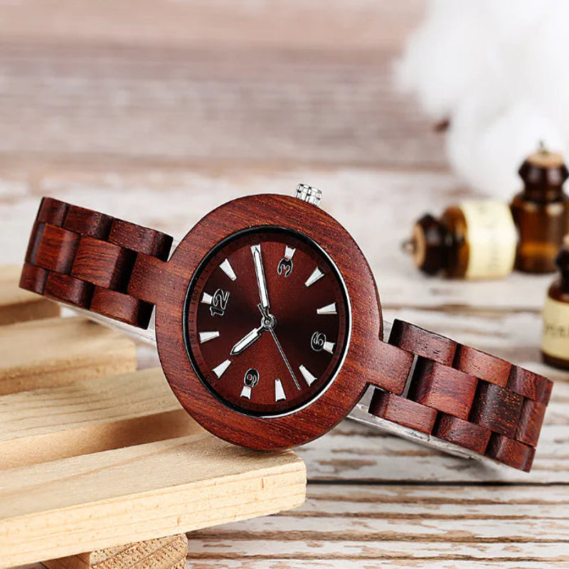 Wooden Quartz Watch for Women - Wood Timepiece