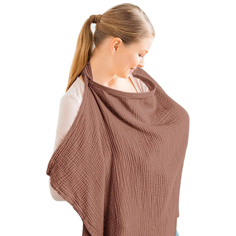 Cross-Border Cotton Nursing Cover Shawl (Double Layer)