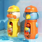 Baby Bath Toys – Cute Duck & Elephant Waterwheel with Suction Cup