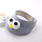 Summer Baby Hat with Sunshade and Empty Top Design