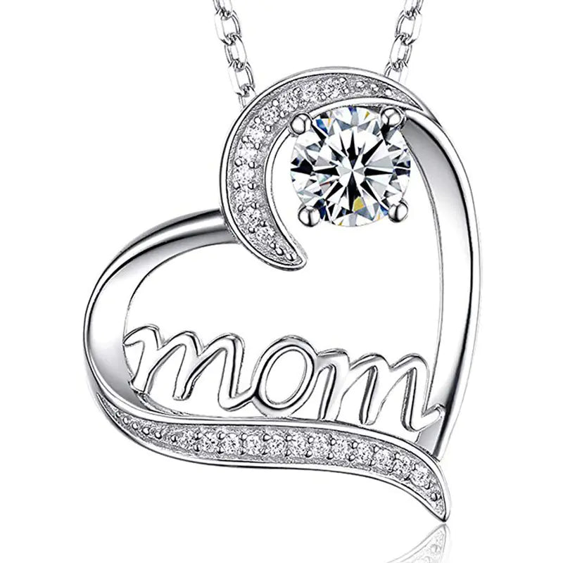 Mom Heart Necklace