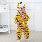 Animal Hooded Baby Jumpsuit