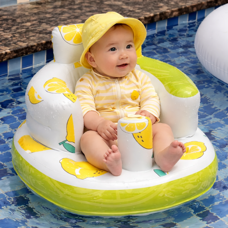 Inflatable Baby Chair for Dining & Bath