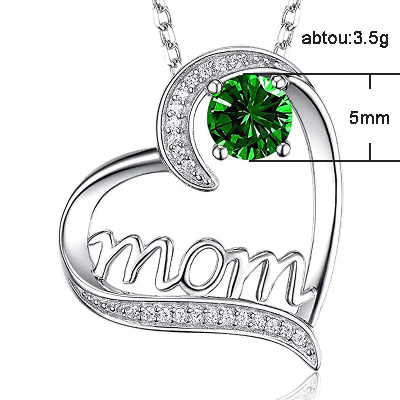 Mom Heart Necklace