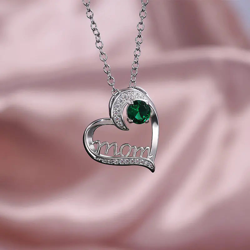 Mom Heart Necklace