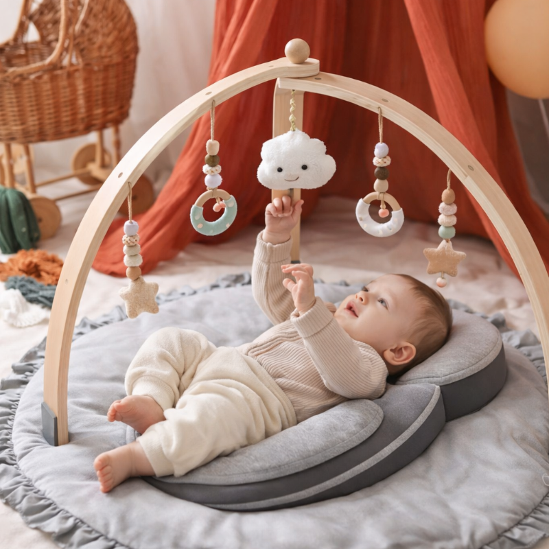 Wooden Baby Activity Gym